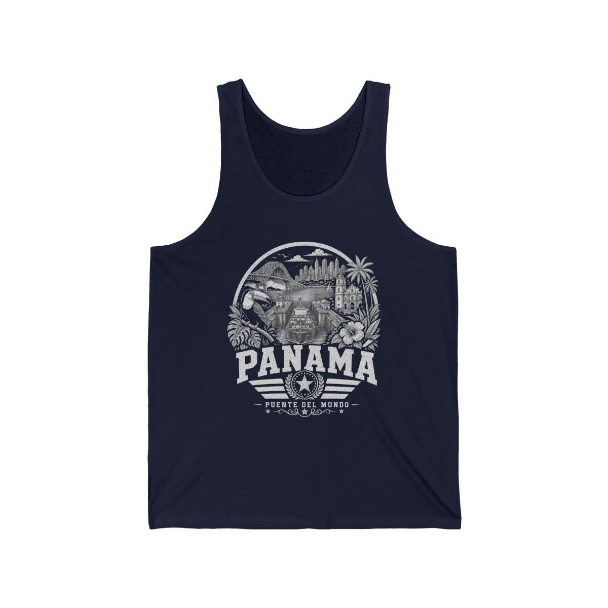 Panama Men's Tank Top — Navy (front)