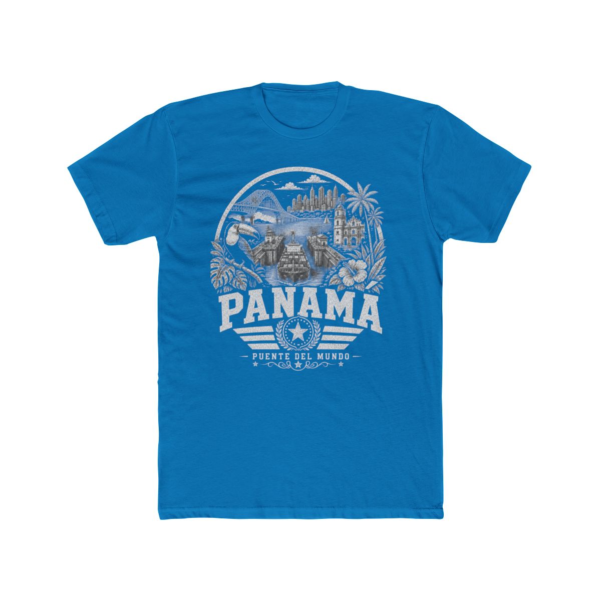 Panama Men's Tee — Solid Turquoise