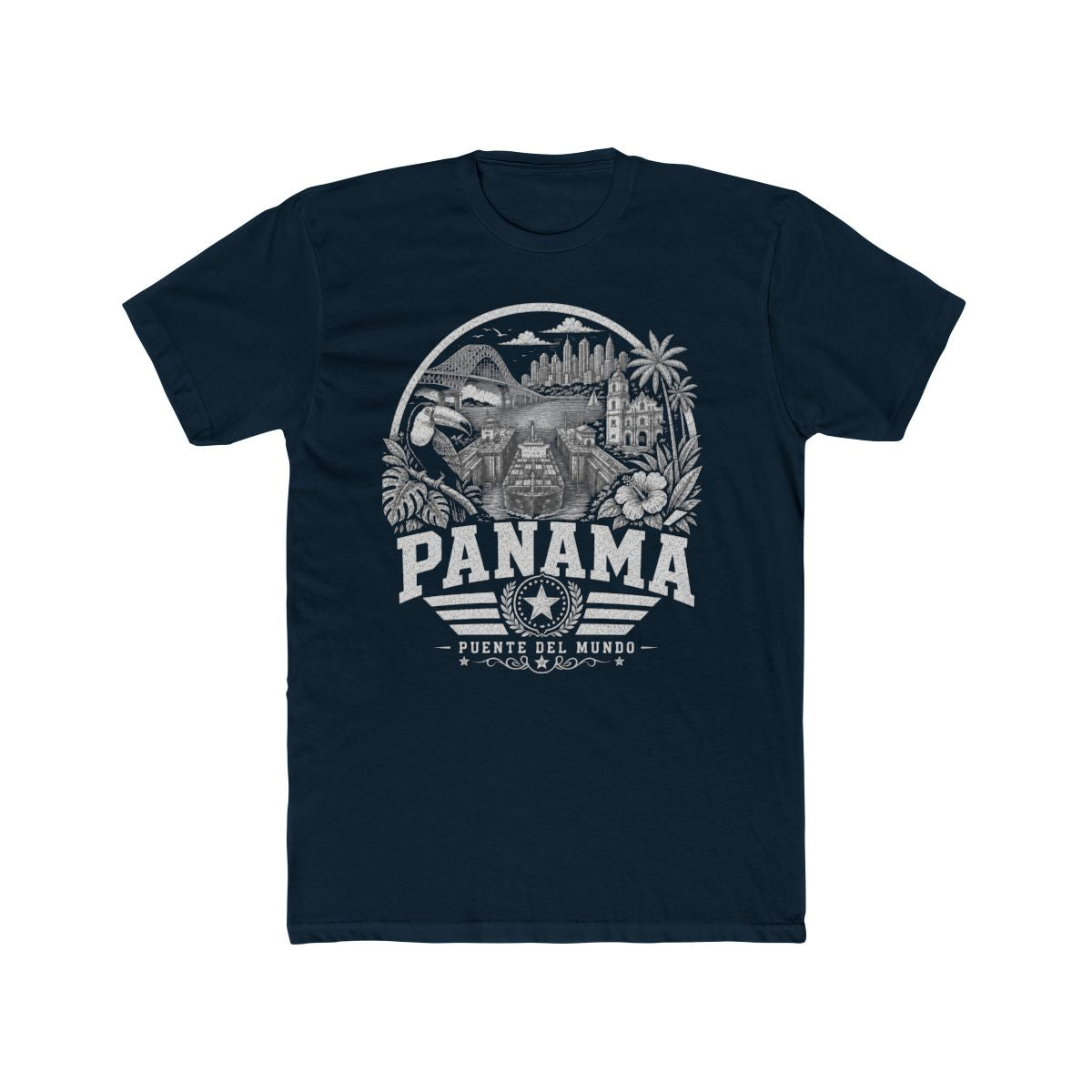 Panama Men's Tee — Solid Midnight Navy