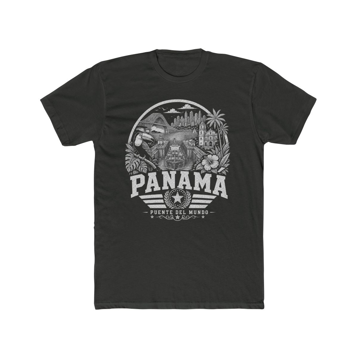 Panama Men's Tee — Solid Heavy Metal