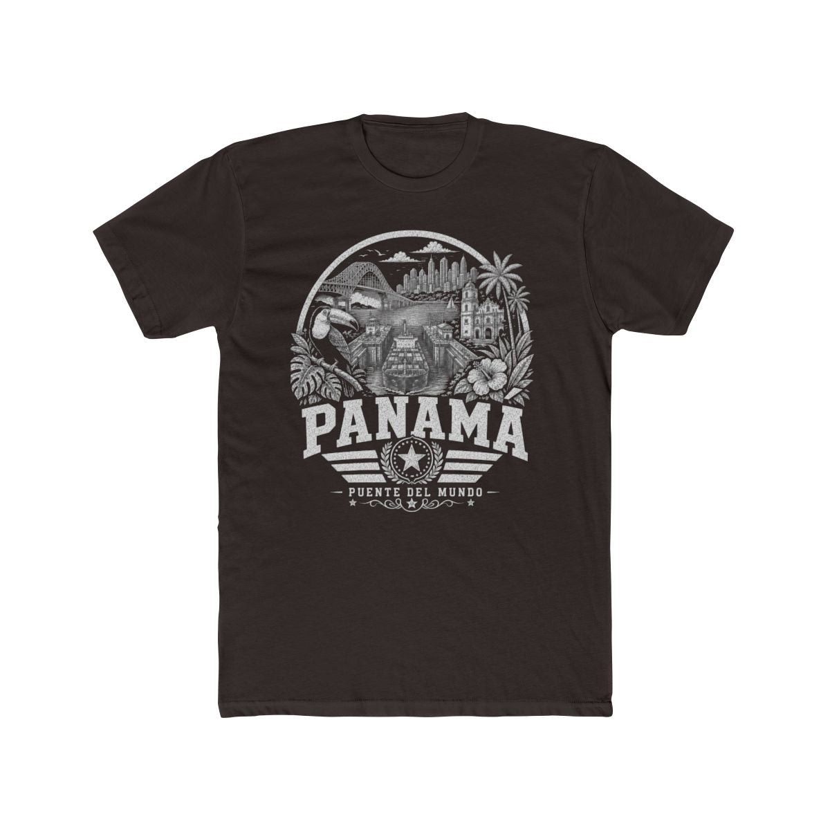 Panama Men's Tee — Solid Dark Chocolate