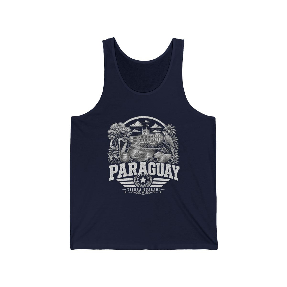 Paraguay Men's Tank Top — Navy (front)