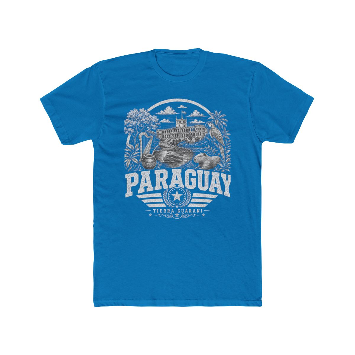 Paraguay Men's Tee — Solid Turquoise