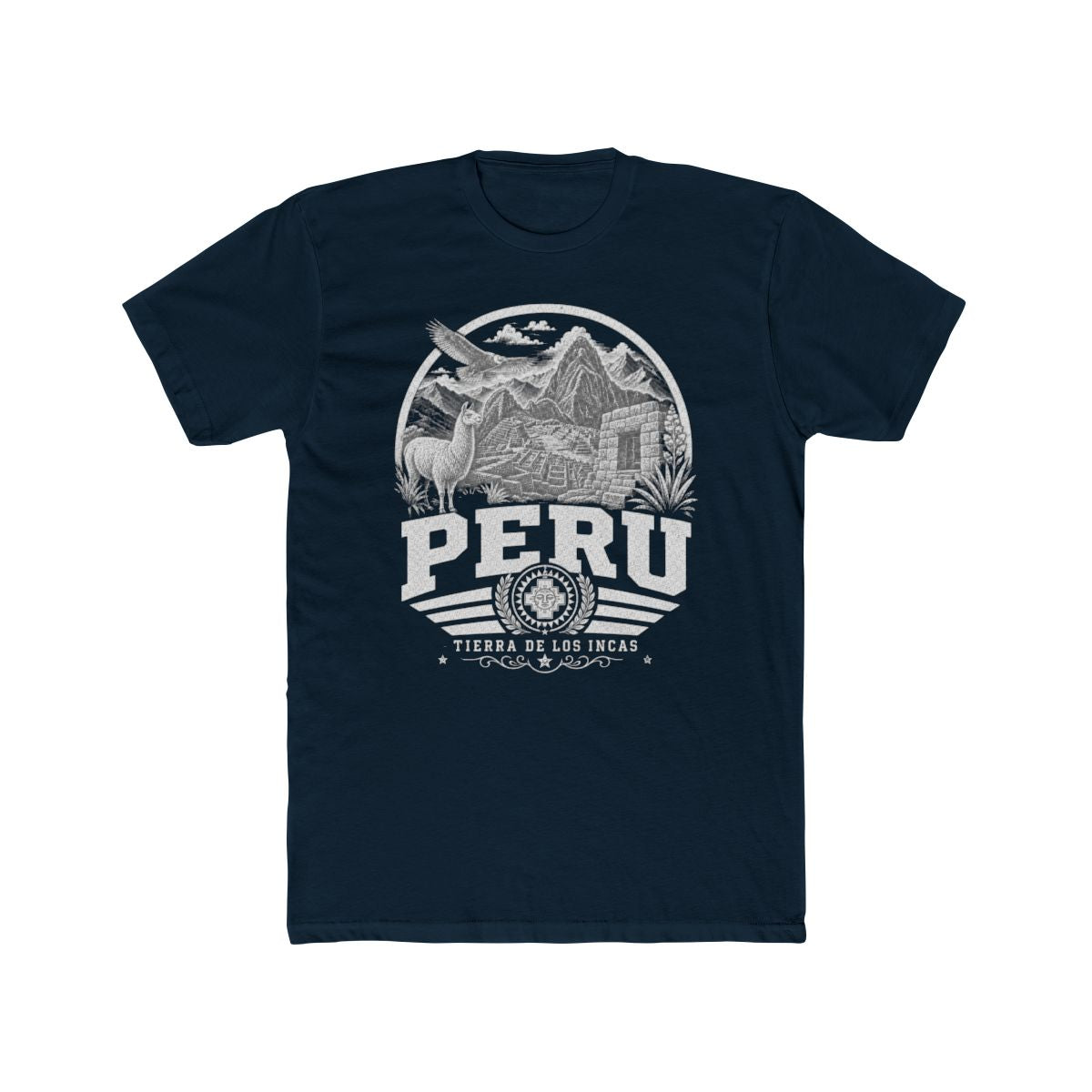 Peru Men's Tee — Solid Midnight Navy