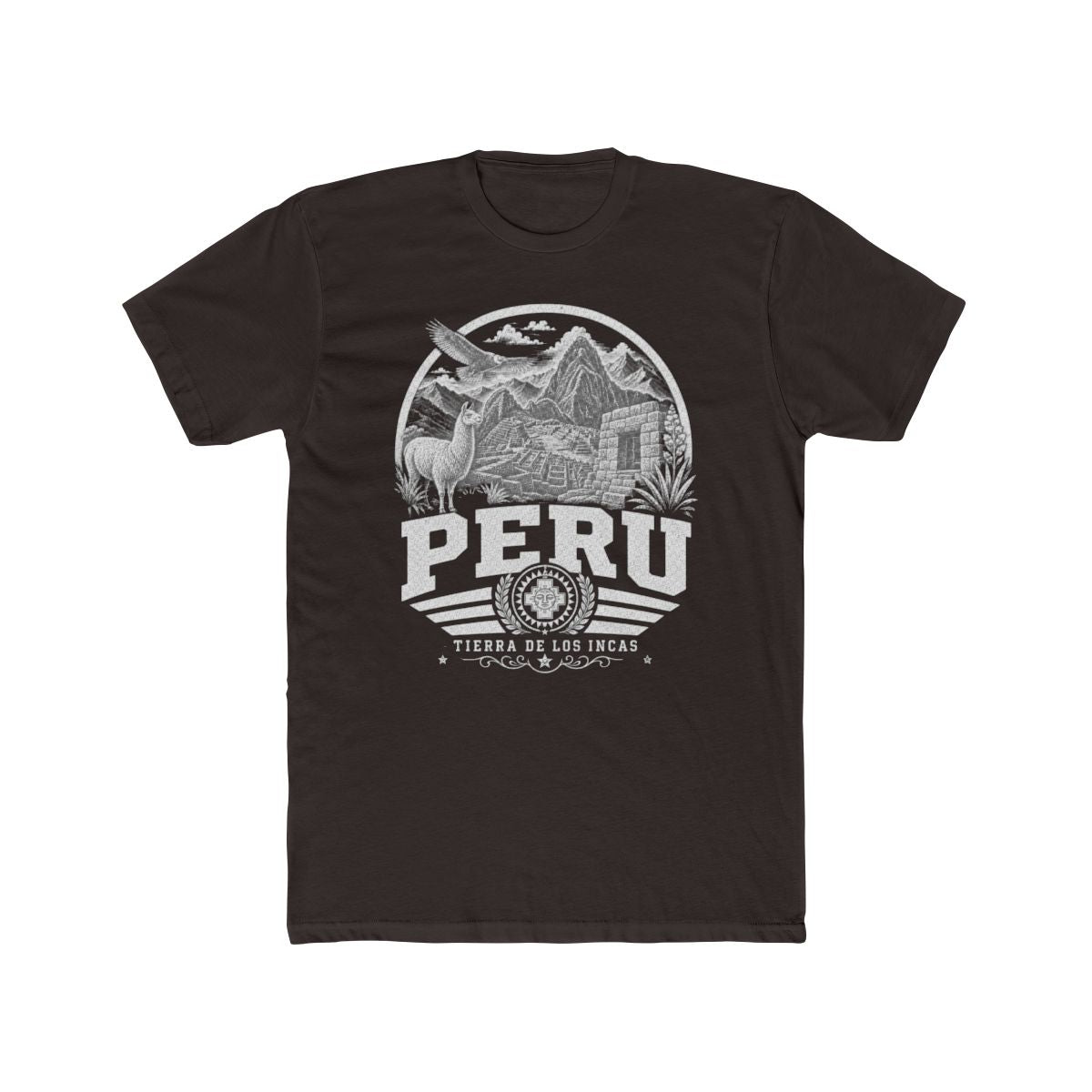 Peru Men's Tee — Solid Dark Chocolate