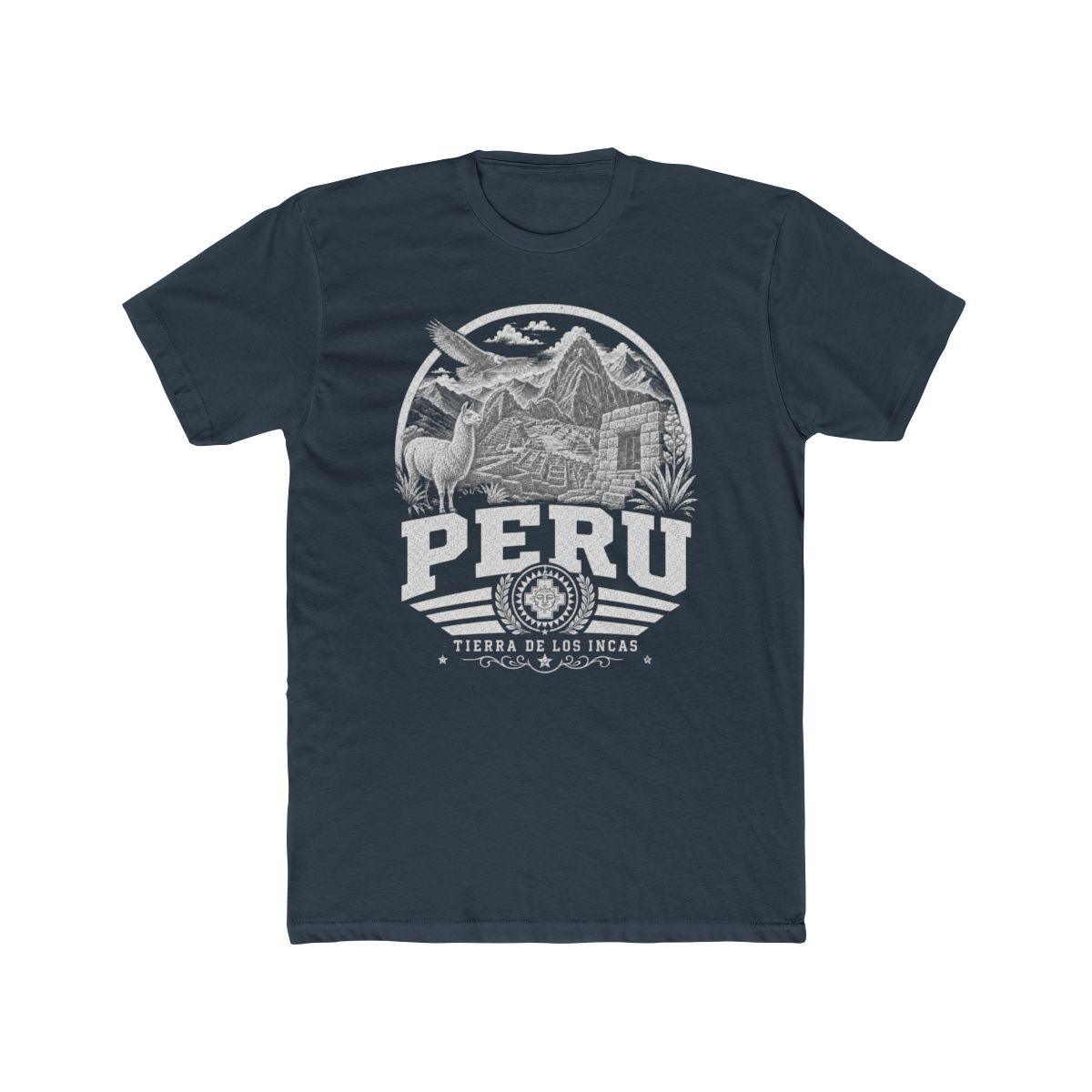 Peru Men's Tee — Solid Indigo