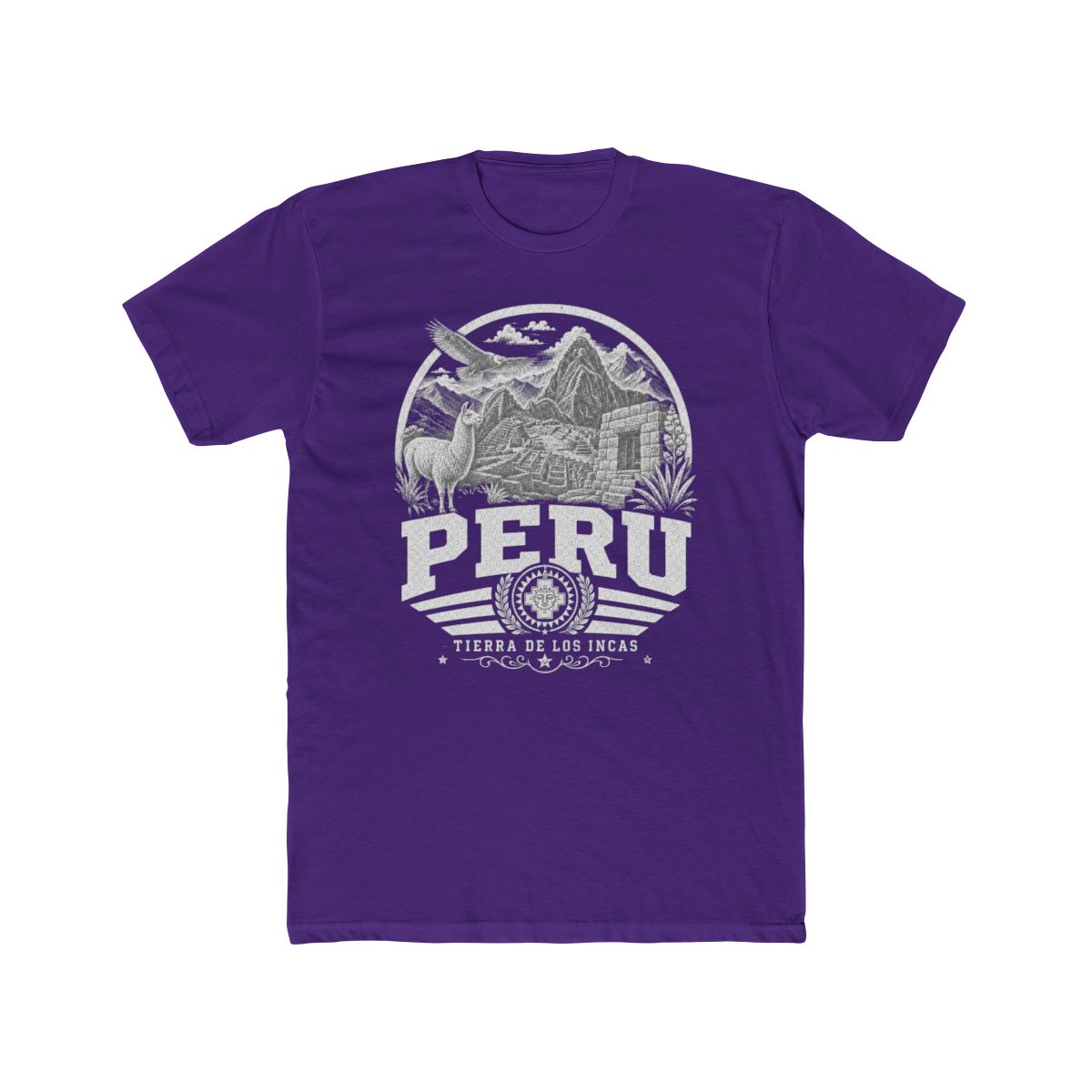 Peru Men's Tee — Solid Purple Rush
