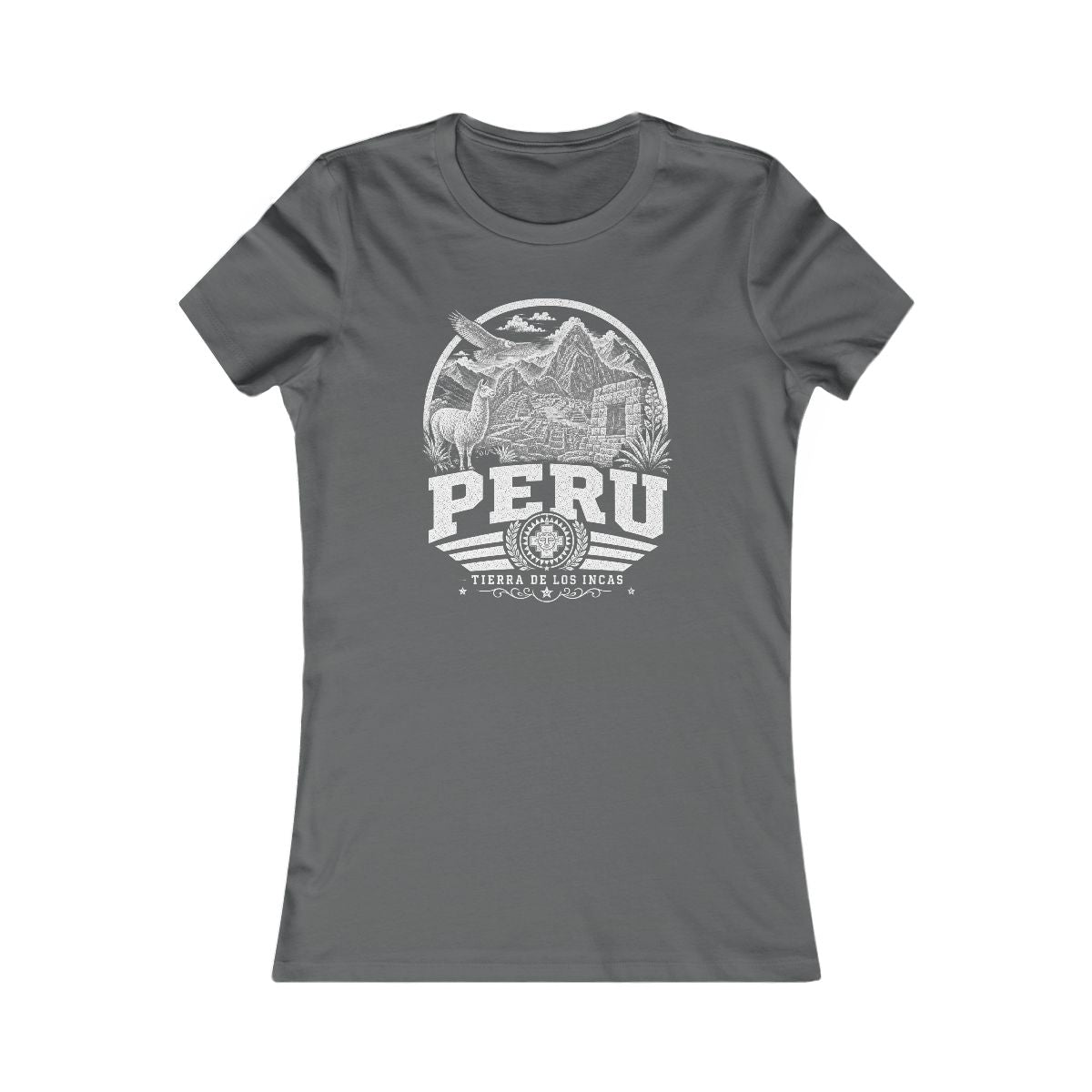 Peru Women's Tee — Asphalt