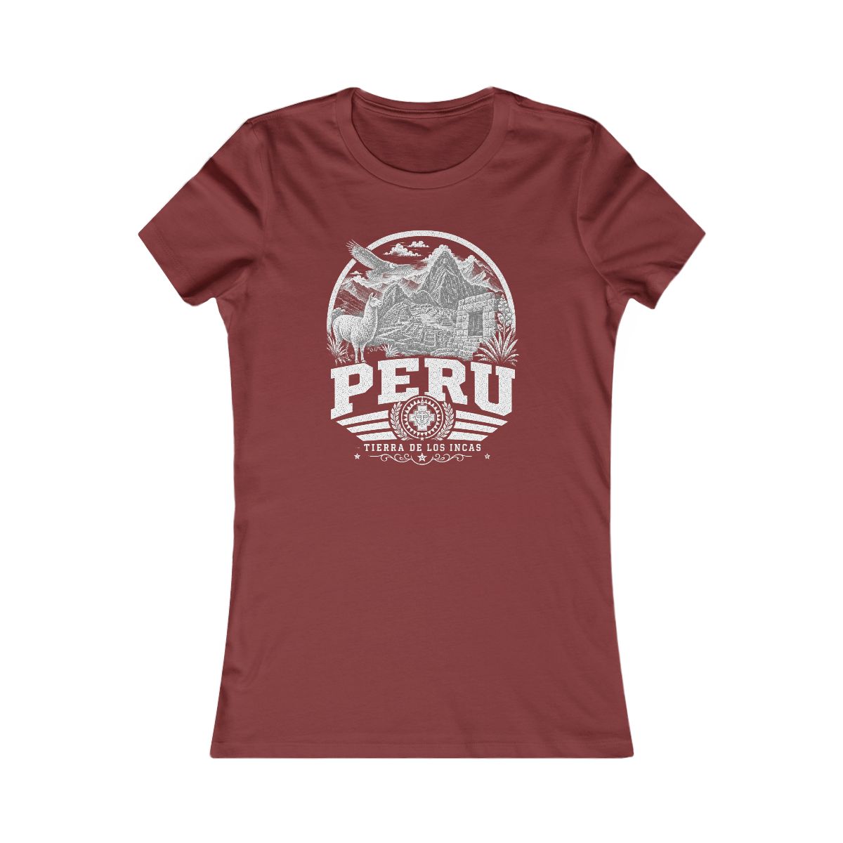 Peru Women's Tee — Cardinal