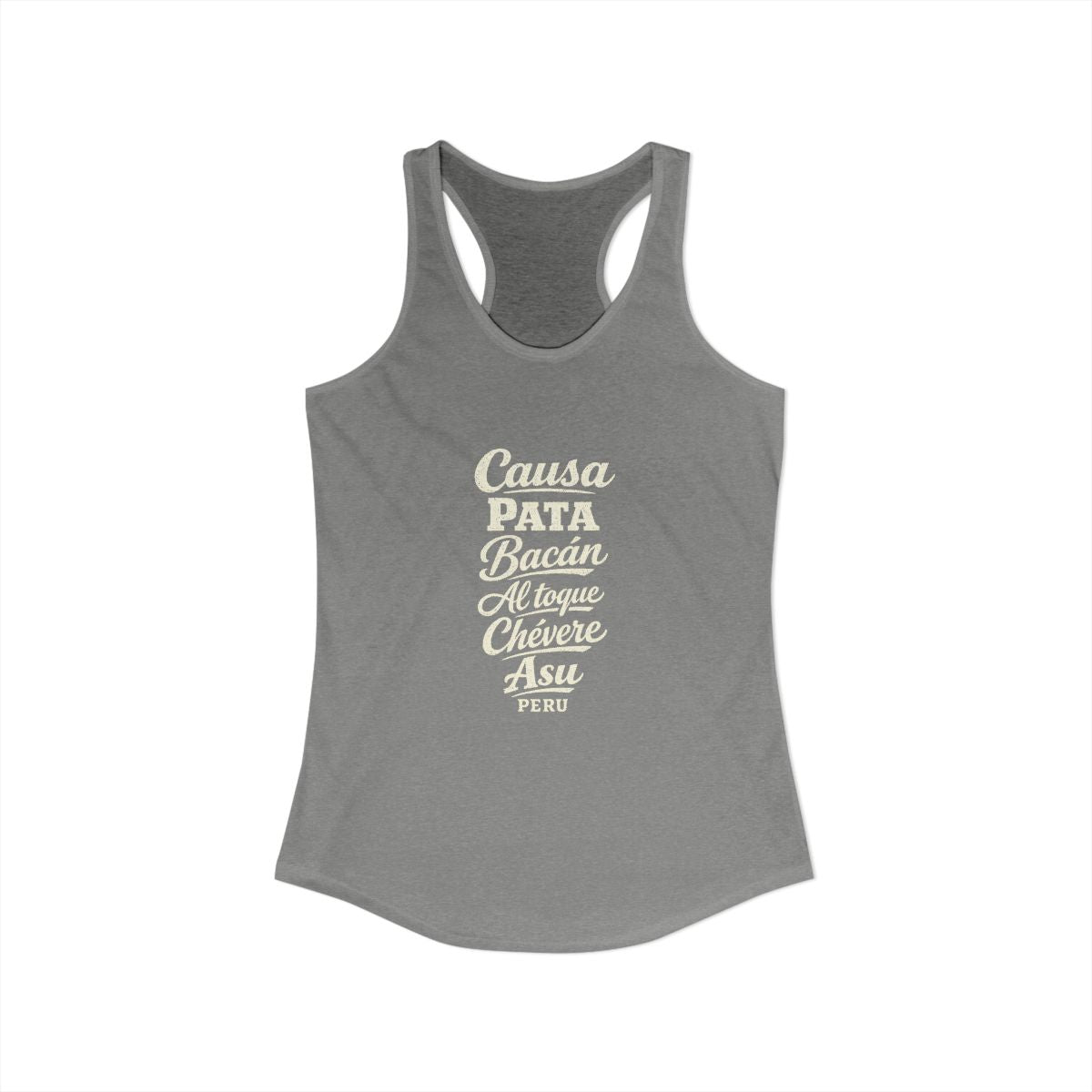 Peru local slang women's tank top — typographic sayings design | Nameshi Destinations (view 25)