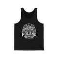 Poland Men's Tank Top — Black (front)