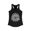 Poland Women's Tank Top — Solid Black (front)