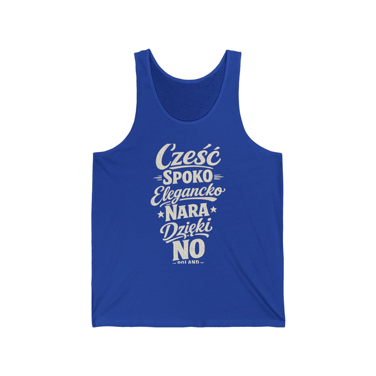 Poland local slang men's tank top — typographic sayings design | Nameshi Destinations (view 13)