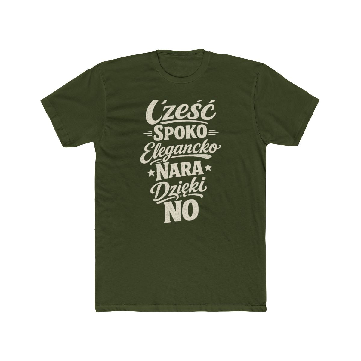 Poland local slang men's tee — typographic sayings design | Nameshi Destinations (view 4)