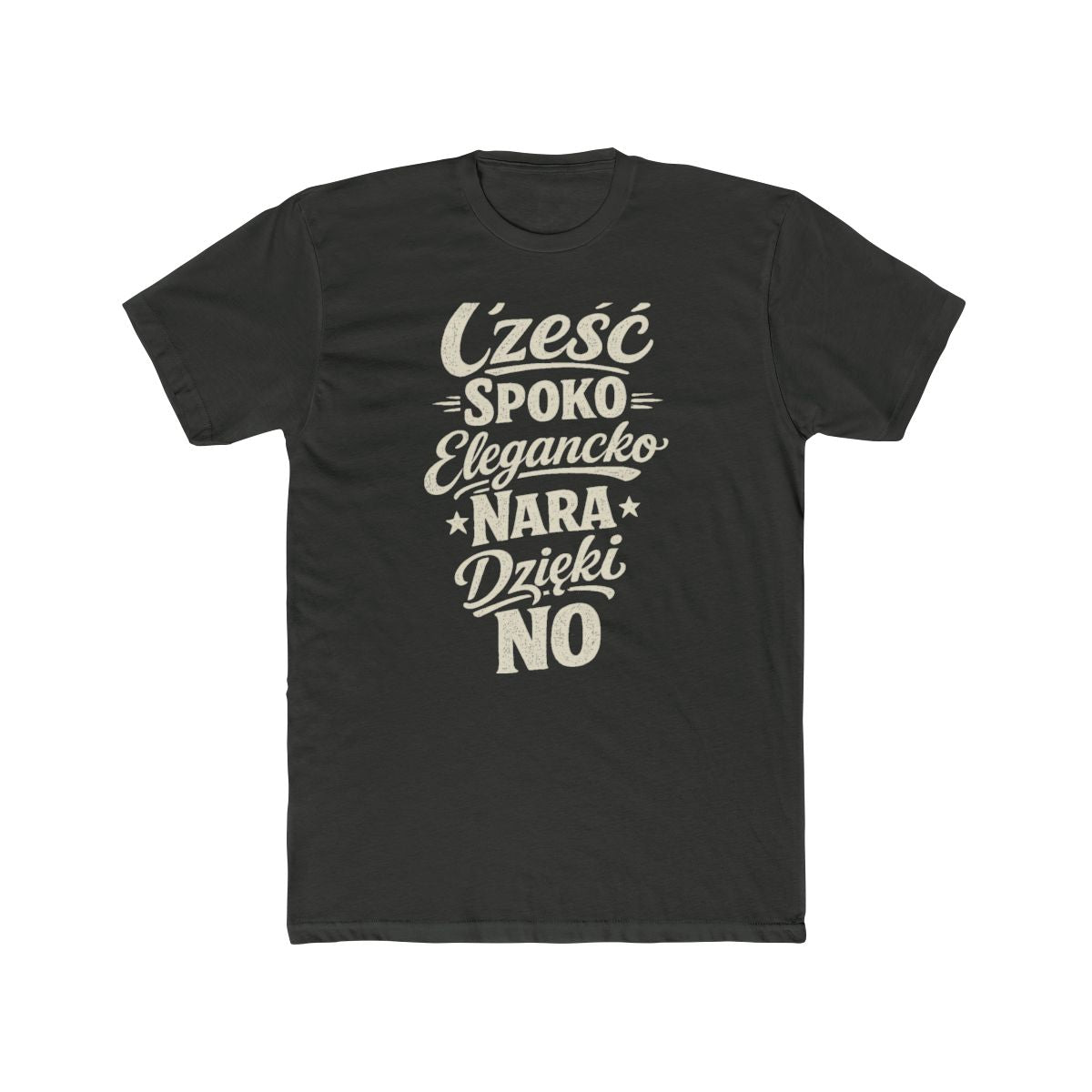 Poland local slang men's tee — typographic sayings design | Nameshi Destinations (view 5)