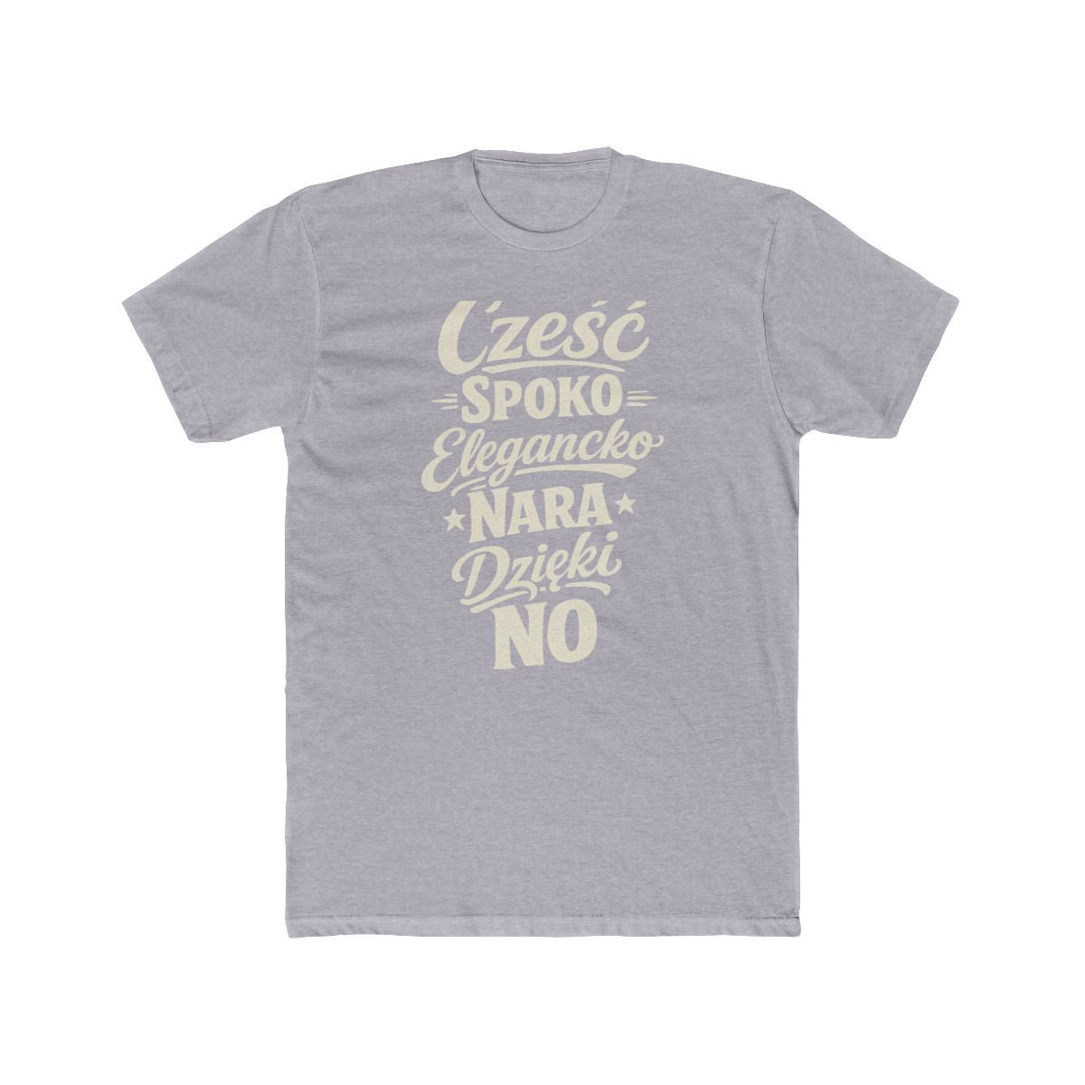 Poland local slang men's tee — typographic sayings design | Nameshi Destinations (view 3)