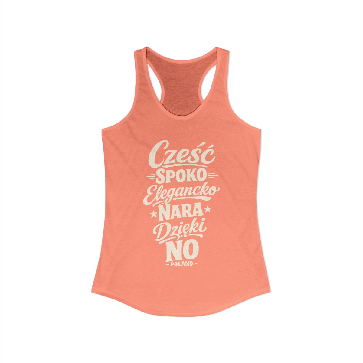 Poland local slang women's tank top — typographic sayings design | Nameshi Destinations (view 31)