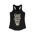 Poland local slang women's tank top — typographic sayings design | Nameshi Destinations (view 1)