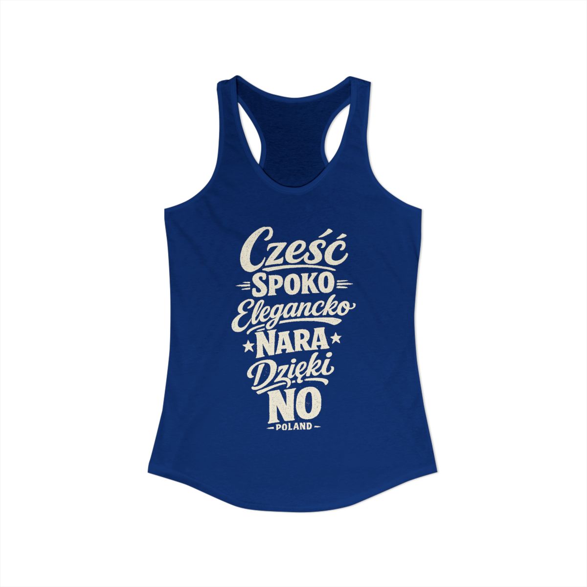 Poland local slang women's tank top — typographic sayings design | Nameshi Destinations (view 19)