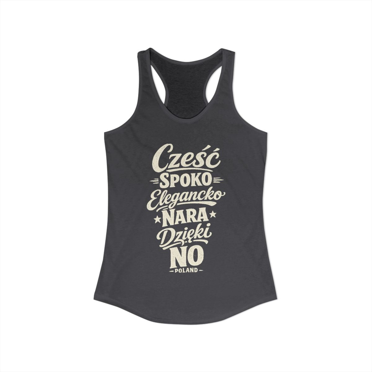 Poland local slang women's tank top — typographic sayings design | Nameshi Destinations (view 29)