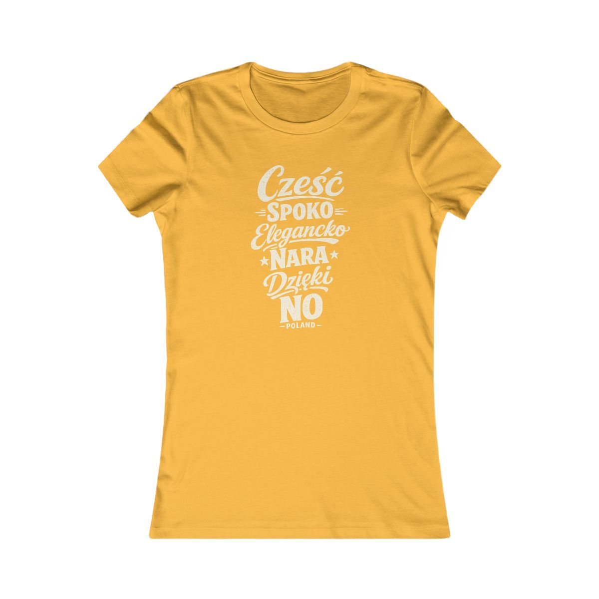 Poland local slang women's tee — typographic sayings design | Nameshi Destinations (view 8)