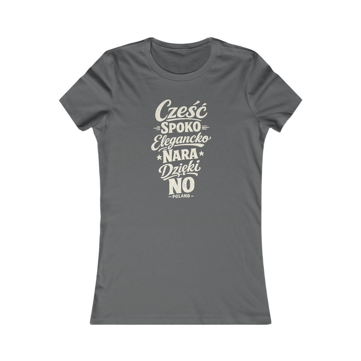 Poland local slang women's tee — typographic sayings design | Nameshi Destinations (view 10)