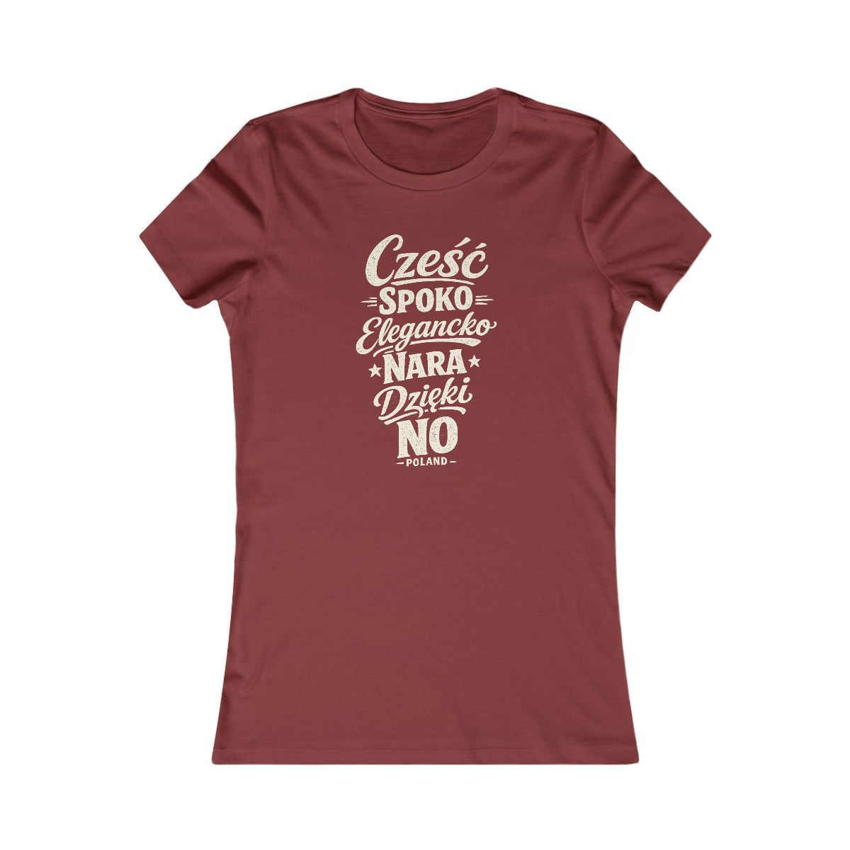 Poland local slang women's tee — typographic sayings design | Nameshi Destinations (view 14)