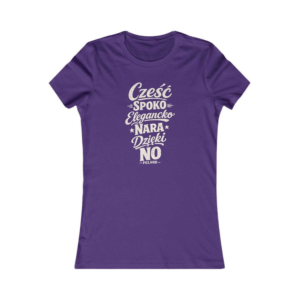 Poland local slang women's tee — typographic sayings design | Nameshi Destinations (view 6)
