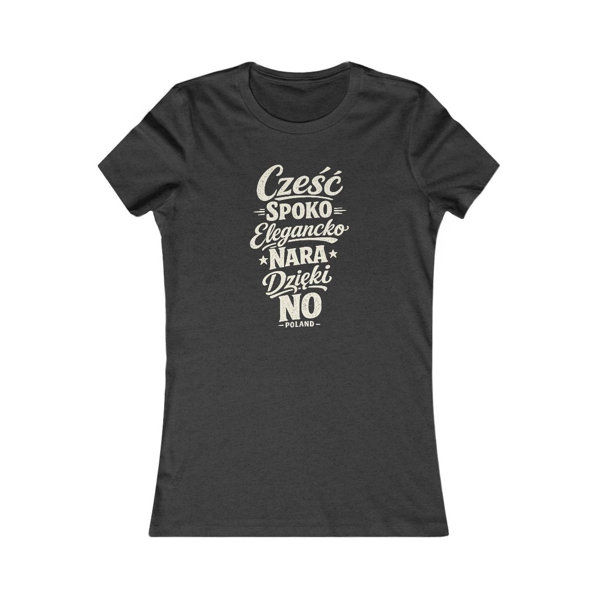 Poland local slang women's tee — typographic sayings design | Nameshi Destinations (view 4)