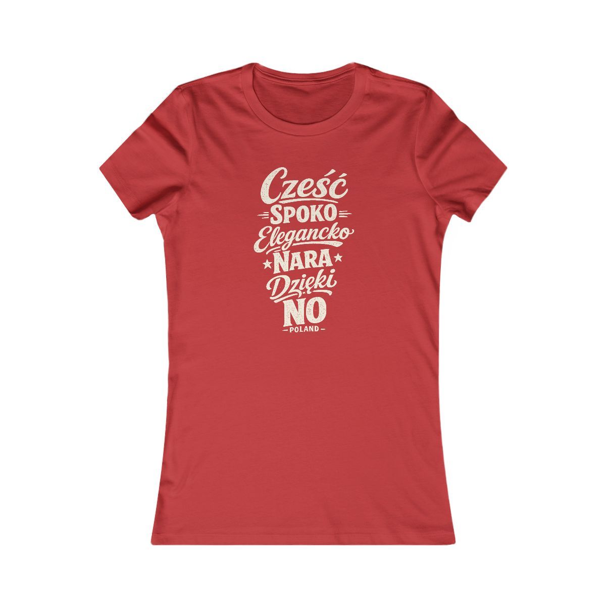 Poland local slang women's tee — typographic sayings design | Nameshi Destinations (view 9)