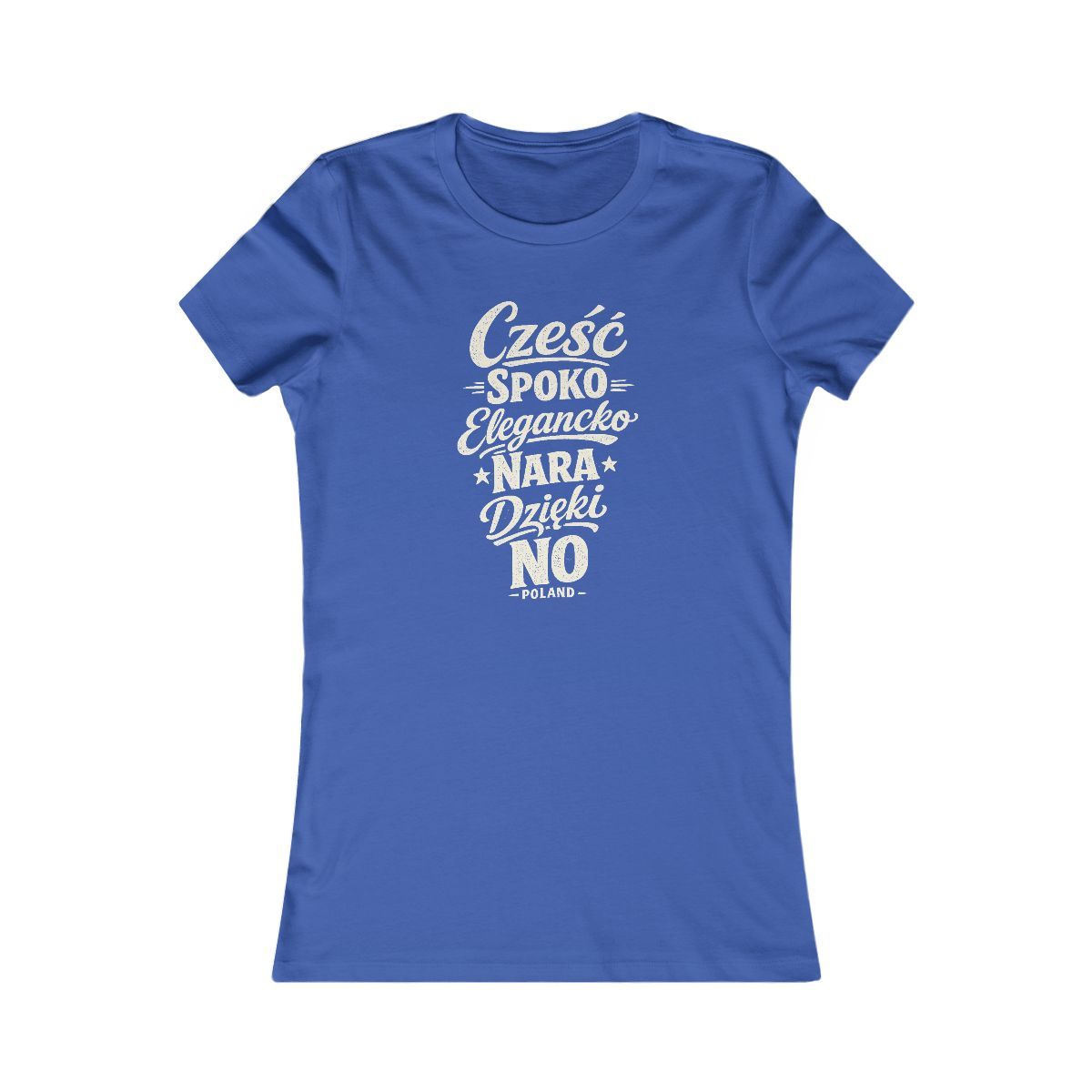 Poland local slang women's tee — typographic sayings design | Nameshi Destinations (view 3)