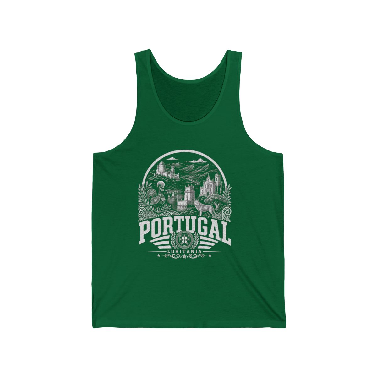 Portugal Men's Tank Top — Kelly (front)