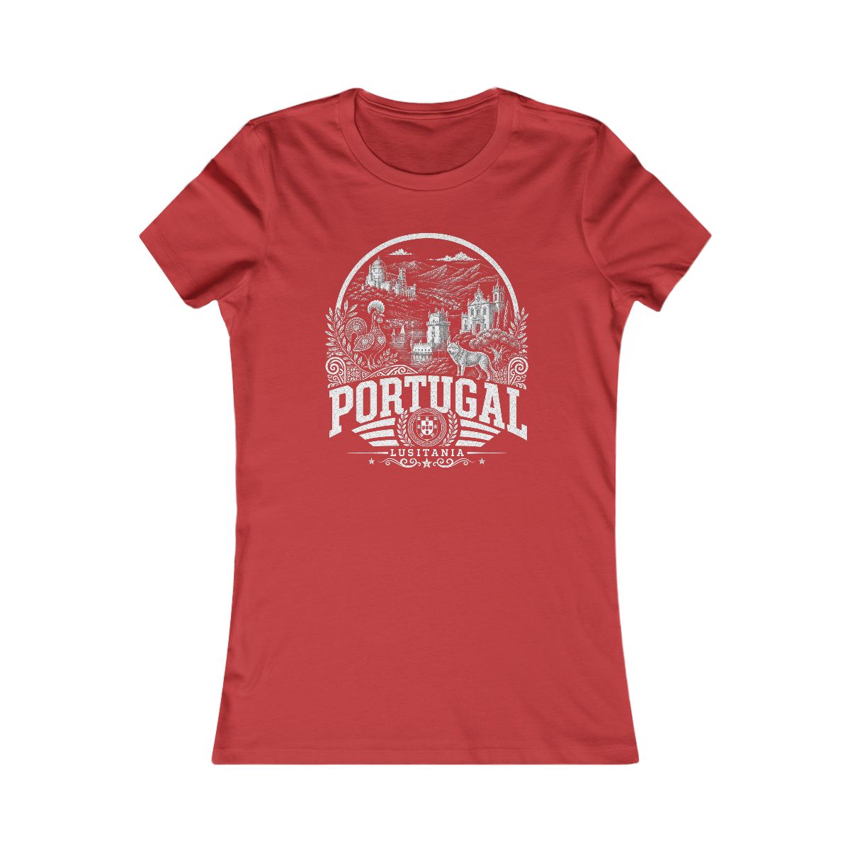 Portugal Women's Tee — Red