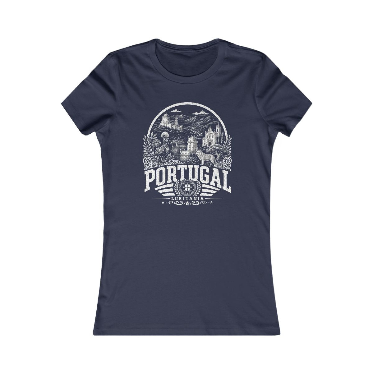 Portugal Women's Tee — Navy