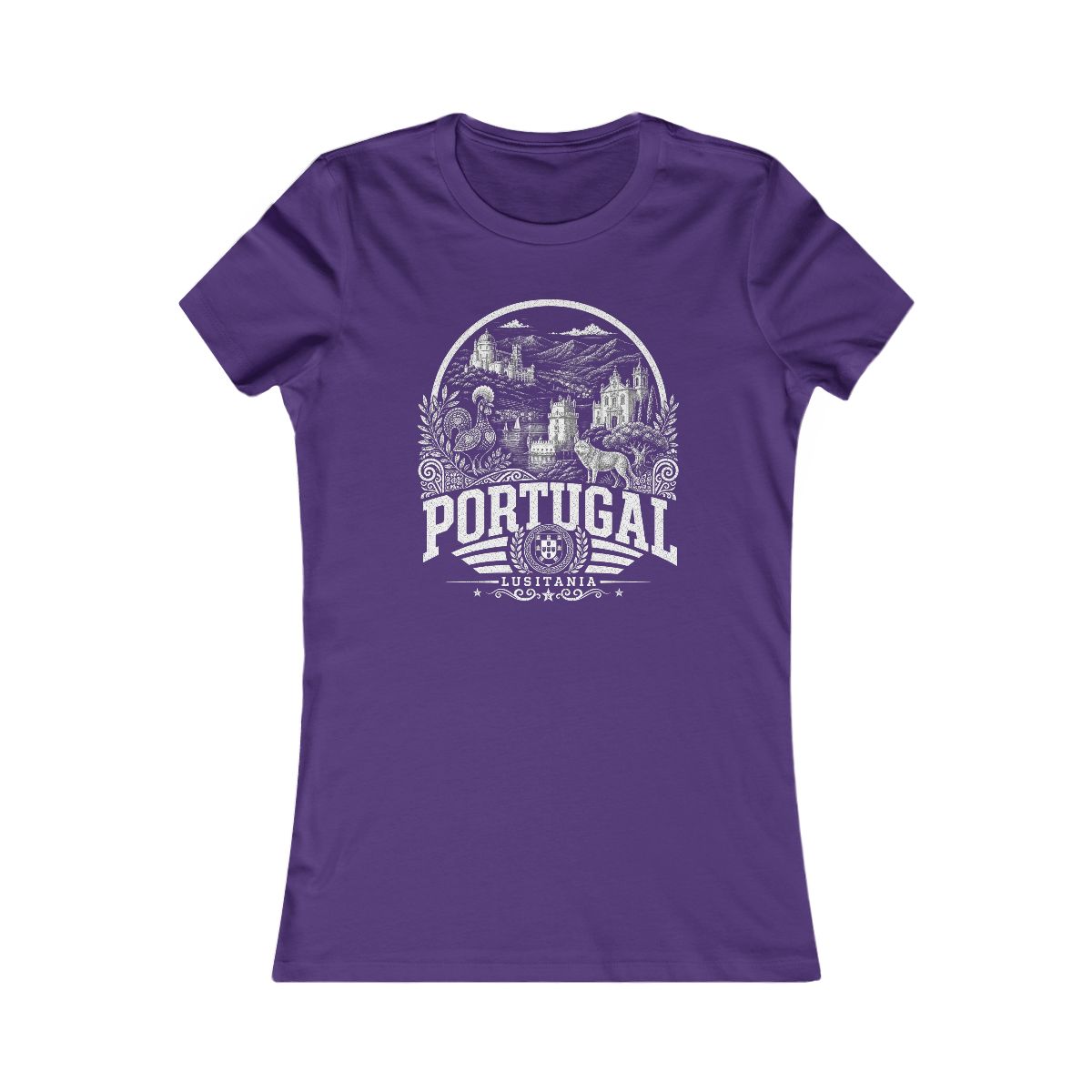 Portugal Women's Tee — Team Purple