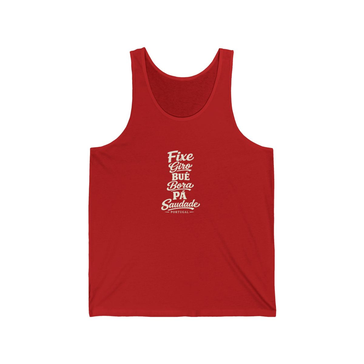 Portugal local slang men's tank top — typographic sayings design | Nameshi Destinations (view 11)