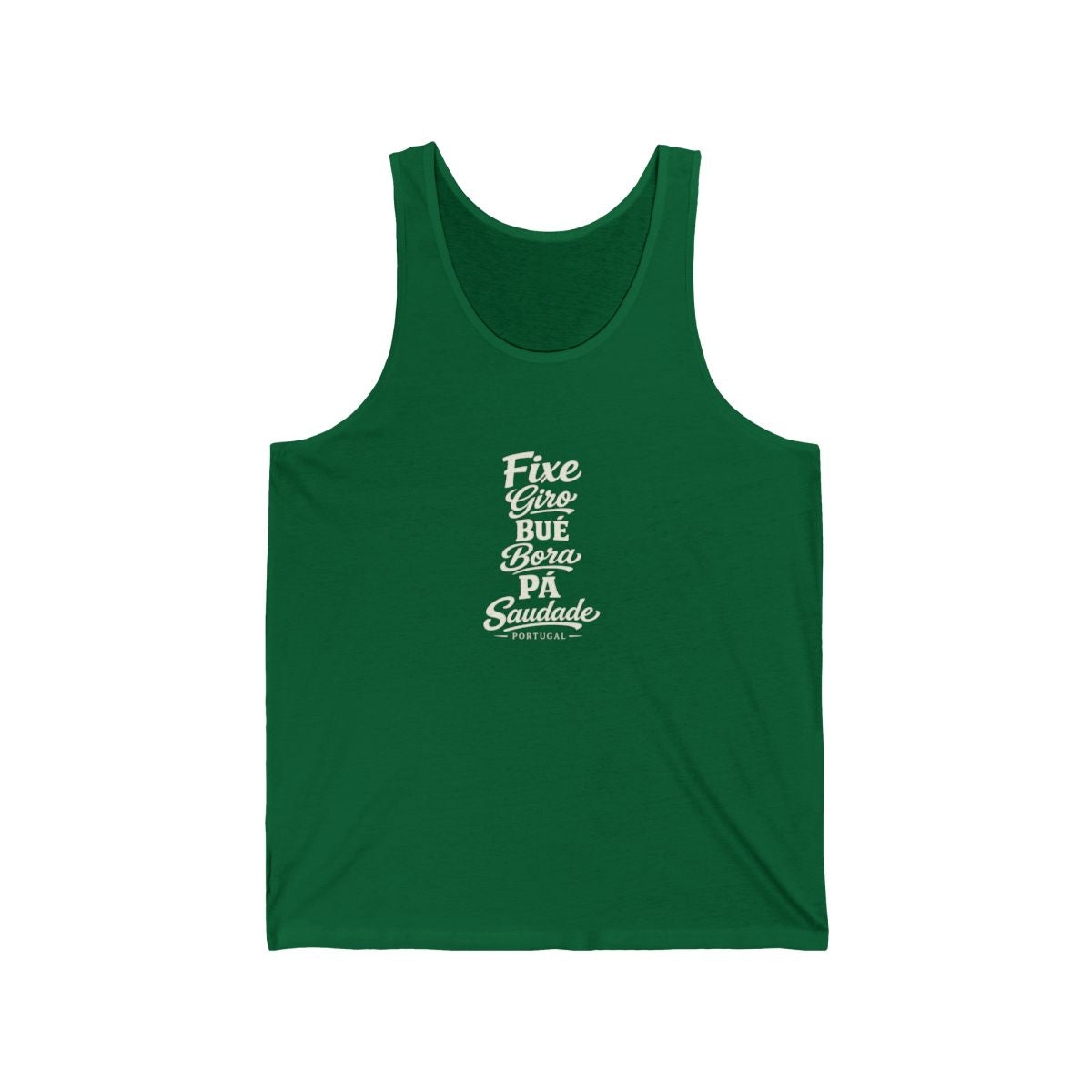 Portugal local slang men's tank top — typographic sayings design | Nameshi Destinations (view 7)