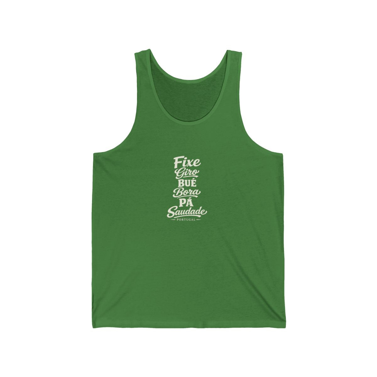 Portugal local slang men's tank top — typographic sayings design | Nameshi Destinations (view 9)