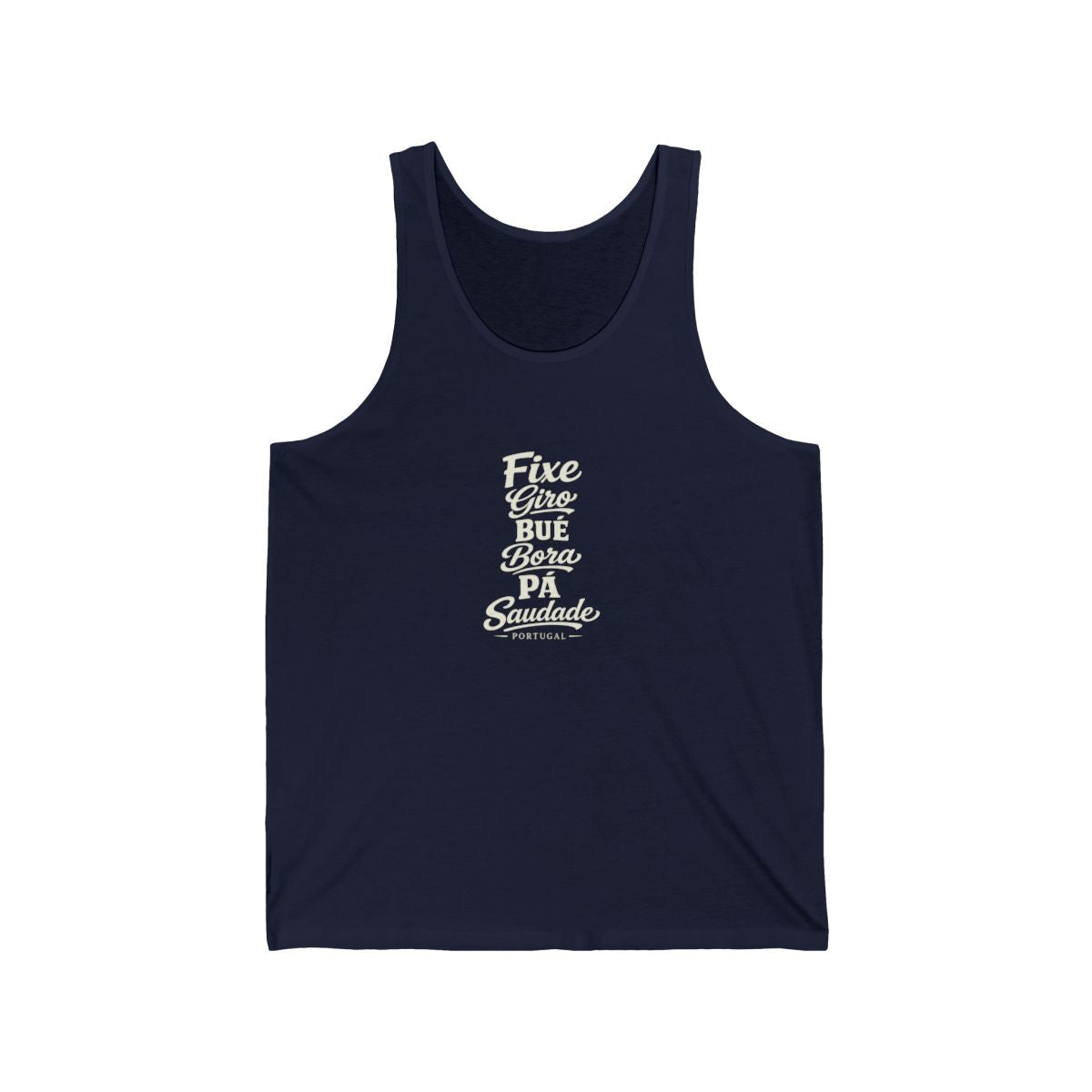Portugal local slang men's tank top — typographic sayings design | Nameshi Destinations (view 15)