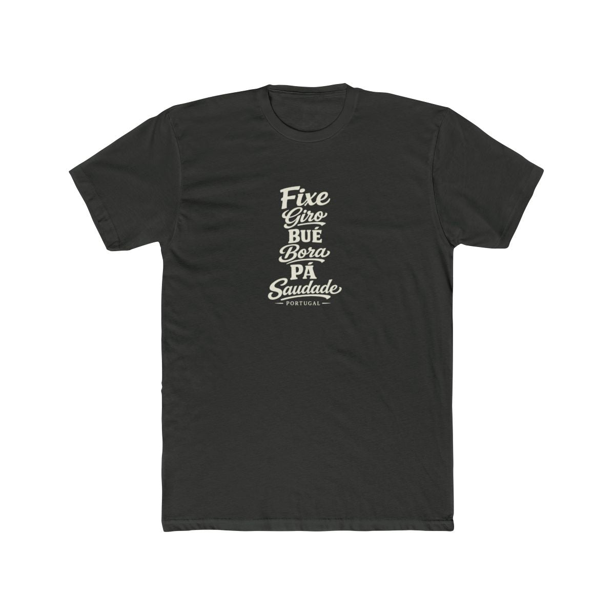 Portugal local slang men's tee — typographic sayings design | Nameshi Destinations (view 5)