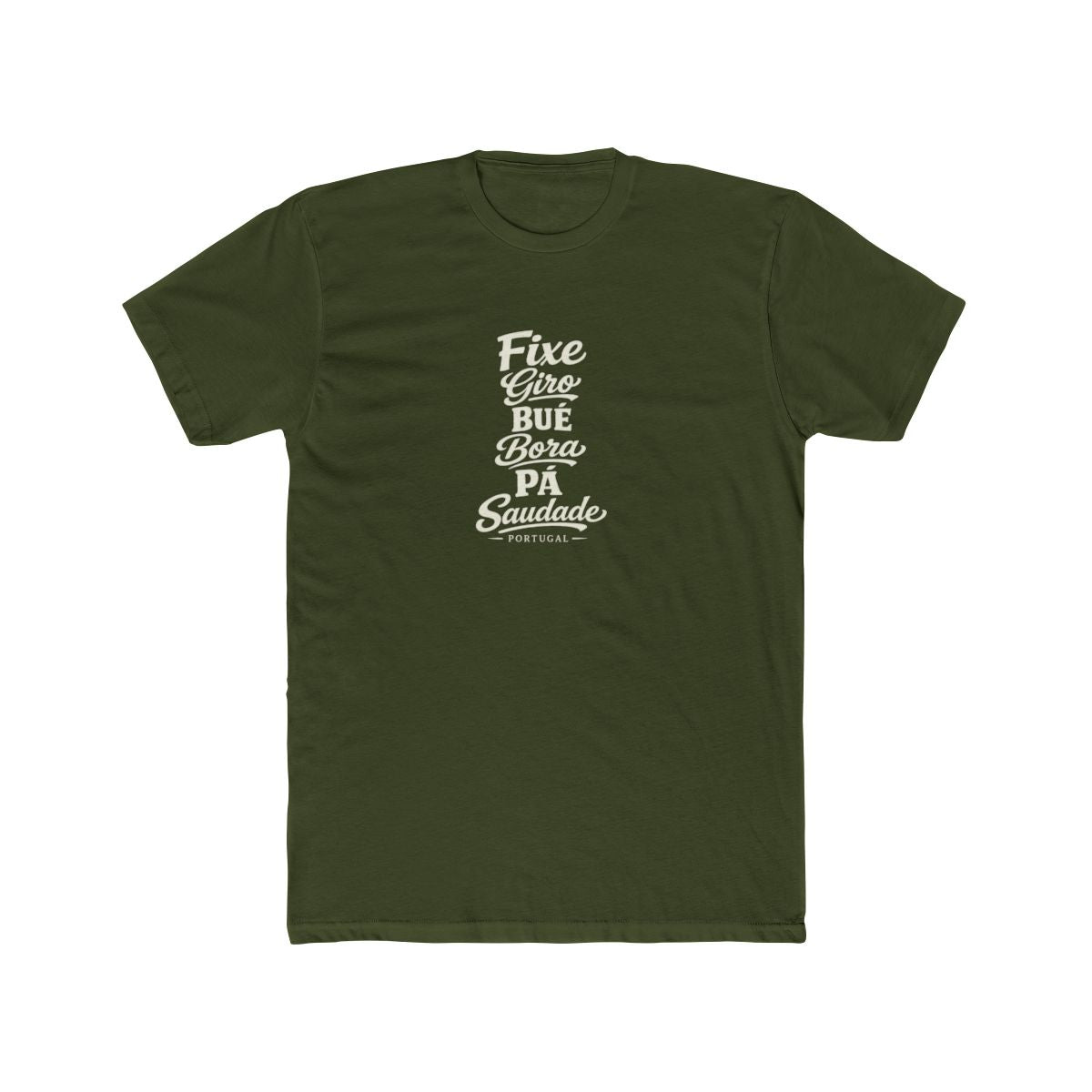 Portugal local slang men's tee — typographic sayings design | Nameshi Destinations (view 4)