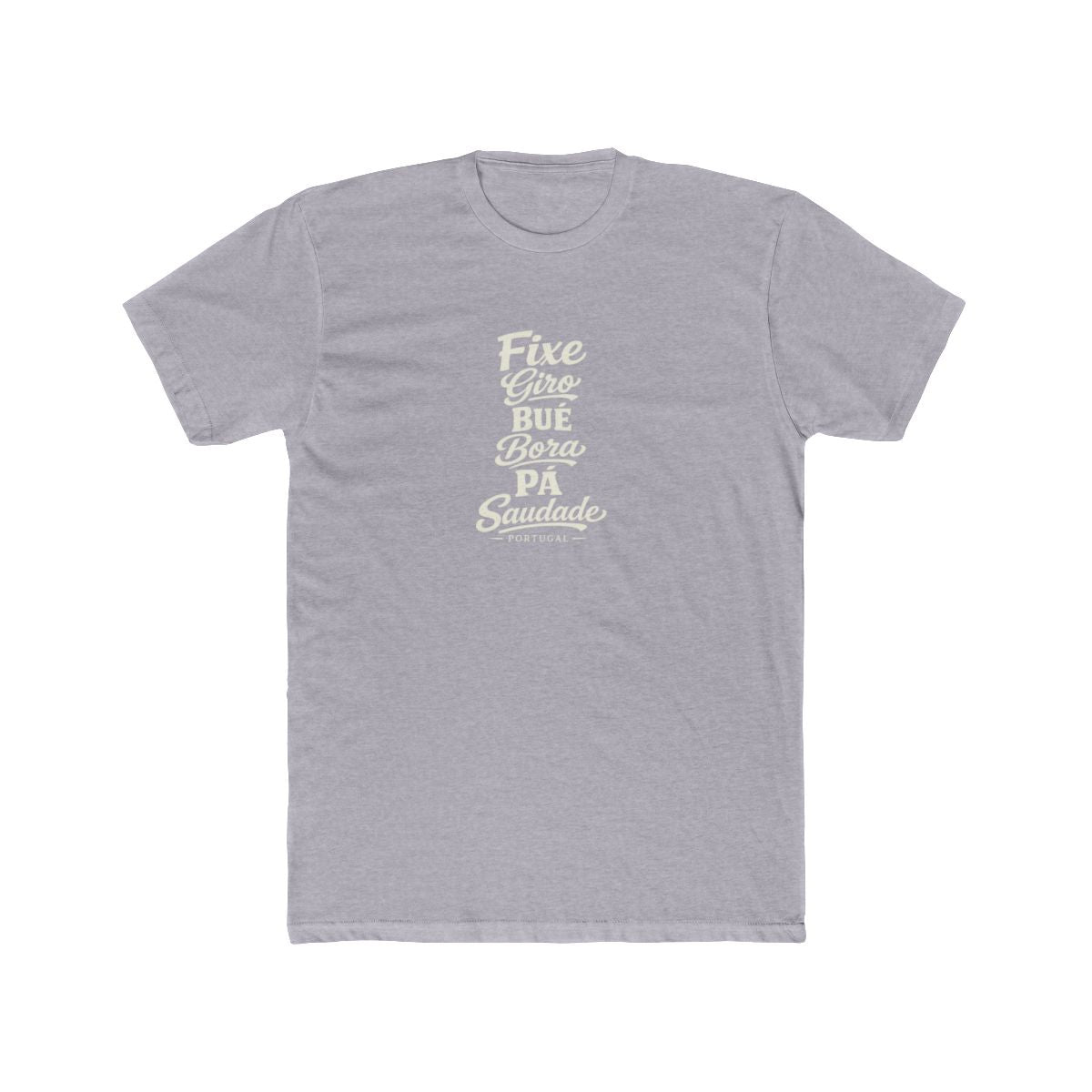 Portugal local slang men's tee — typographic sayings design | Nameshi Destinations (view 3)