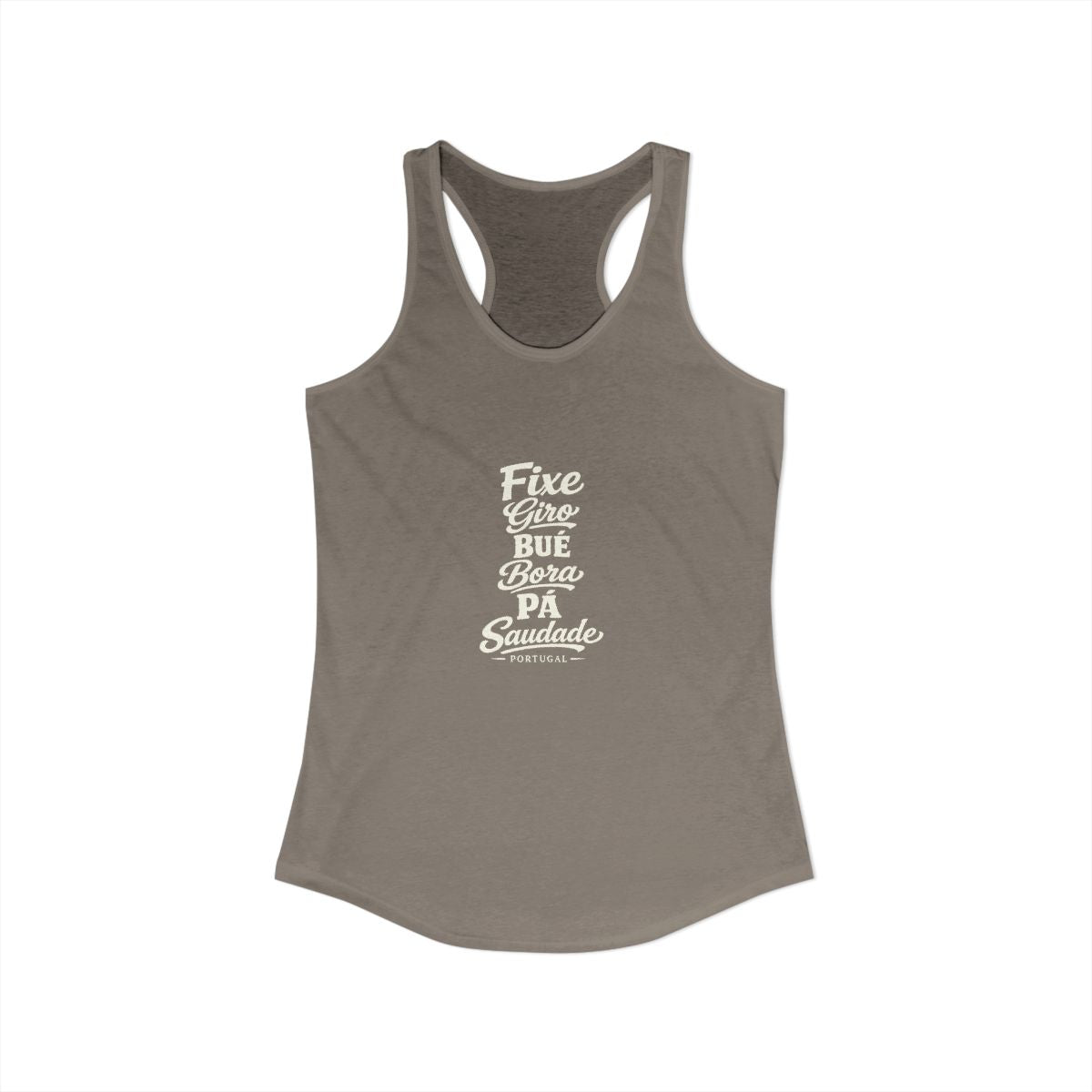 Portugal local slang women's tank top — typographic sayings design | Nameshi Destinations (view 23)