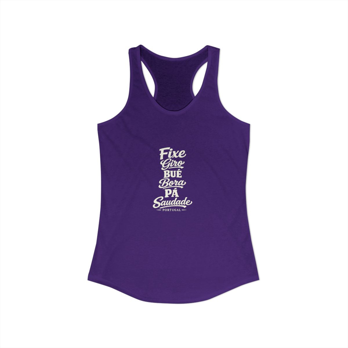 Portugal local slang women's tank top — typographic sayings design | Nameshi Destinations (view 15)