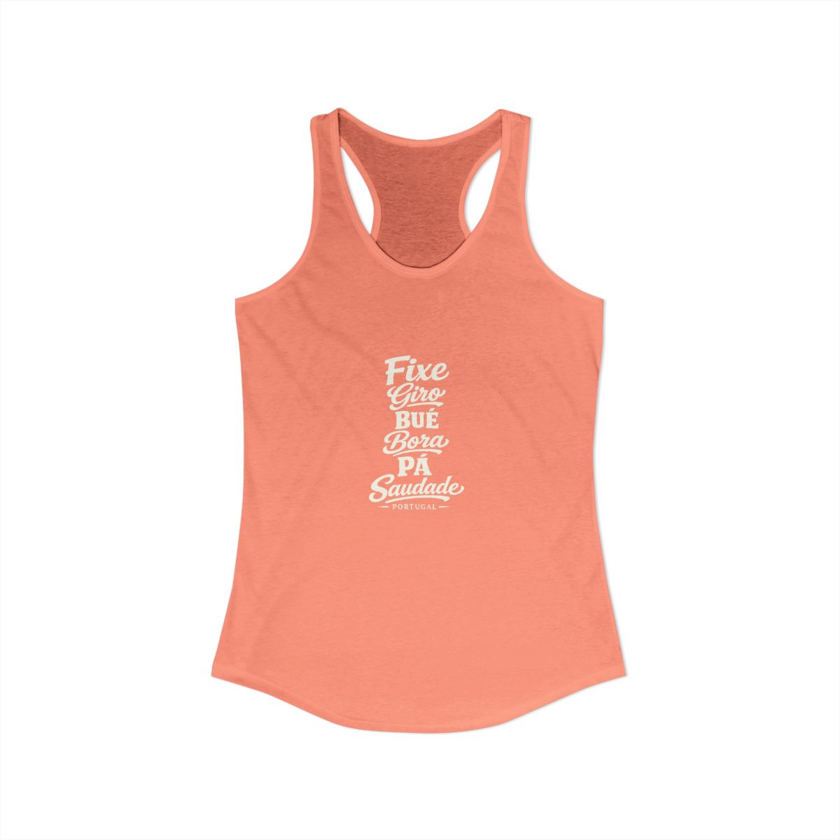 Portugal local slang women's tank top — typographic sayings design | Nameshi Destinations (view 31)