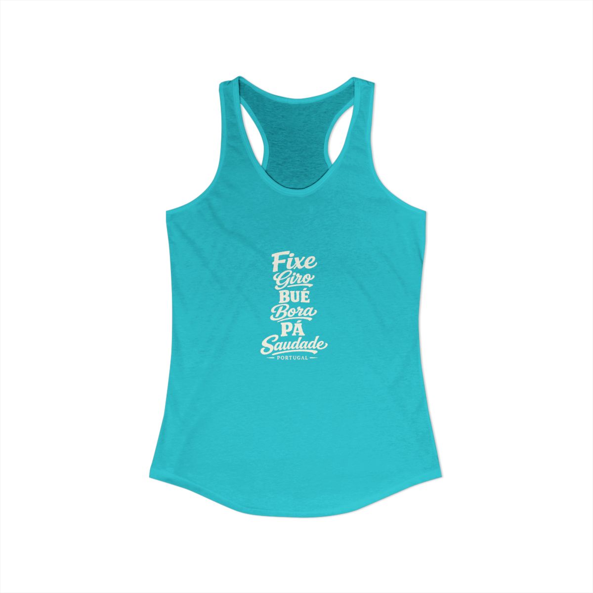 Portugal local slang women's tank top — typographic sayings design | Nameshi Destinations (view 21)
