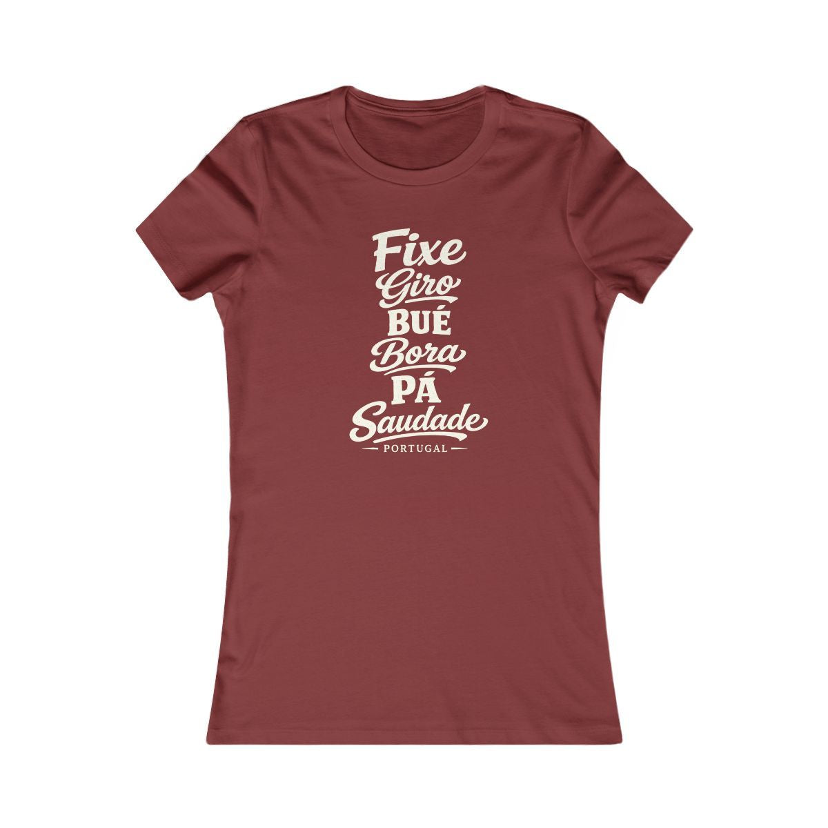 Portugal local slang women's tee — typographic sayings design | Nameshi Destinations (view 14)