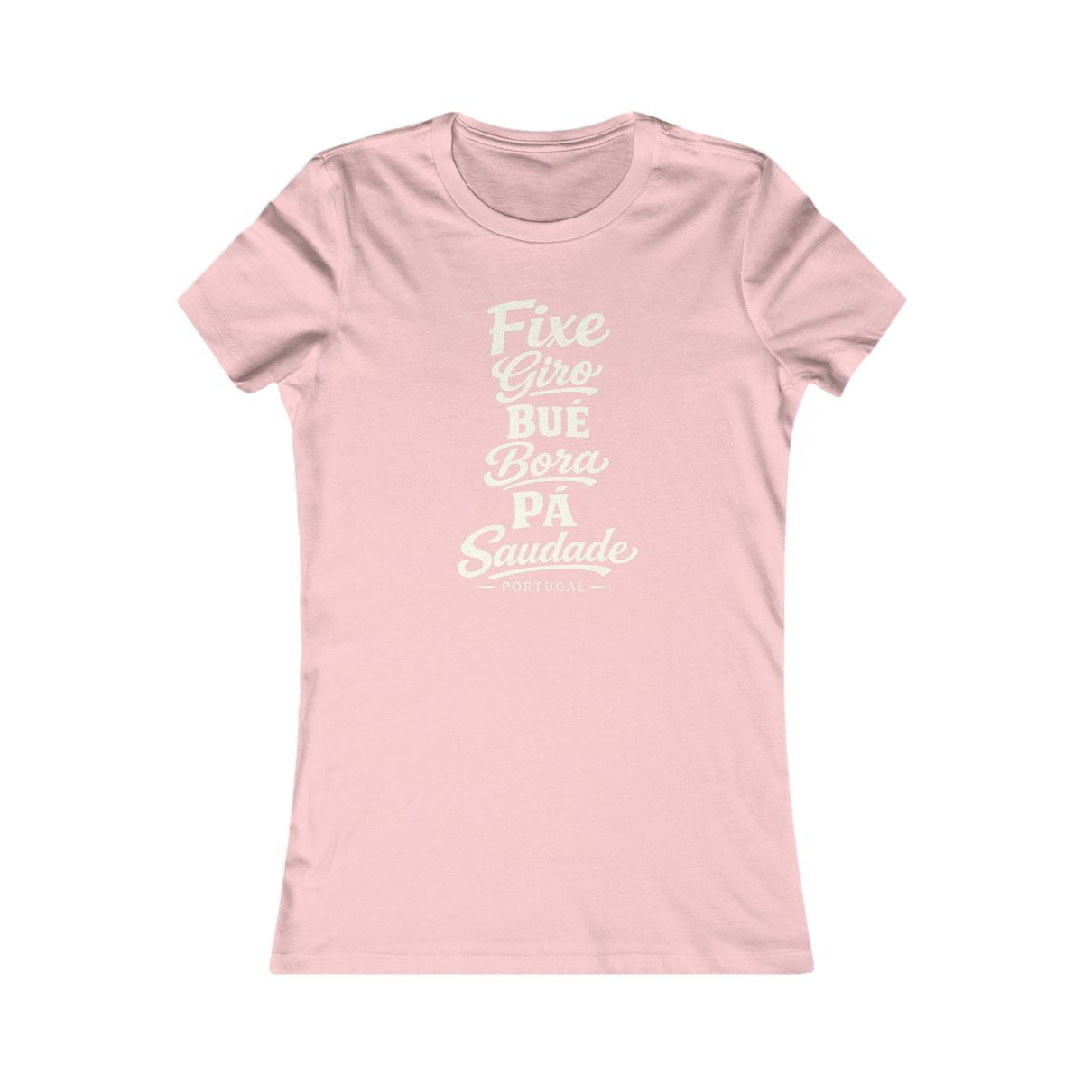 Portugal local slang women's tee — typographic sayings design | Nameshi Destinations (view 7)