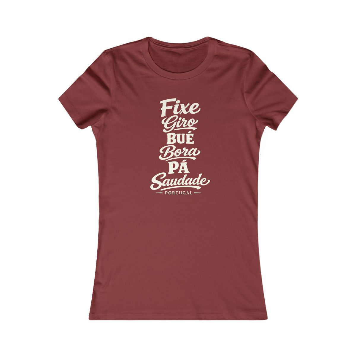 Portugal local slang women's tee — typographic sayings design | Nameshi Destinations (view 14)