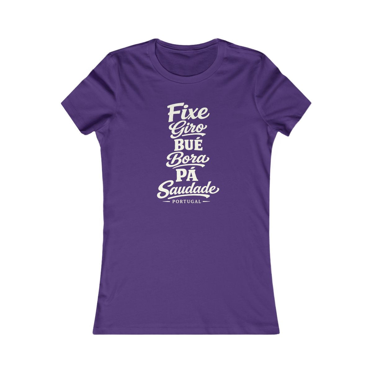Portugal local slang women's tee — typographic sayings design | Nameshi Destinations (view 6)